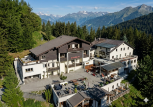 Waldhotel Fletschhorn Private Whole Hotel in Saas-Fee: 360 Alpine Views & Sauna.